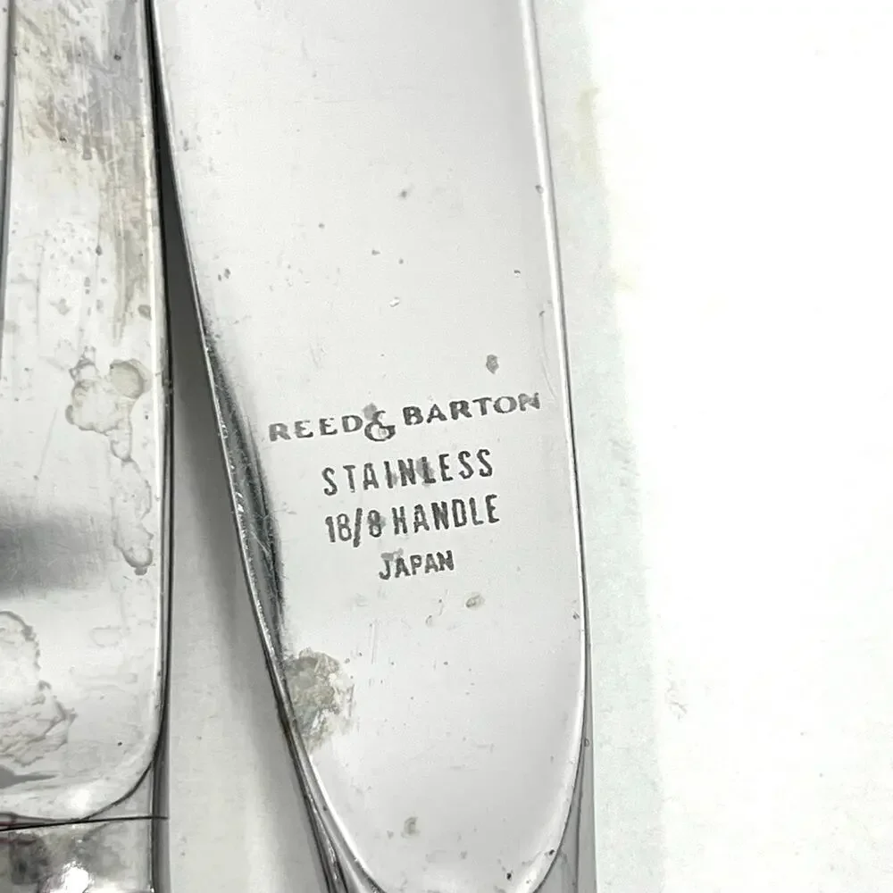 Reed & Barton Japan 18/8 stainless Steel 1800 flatware set